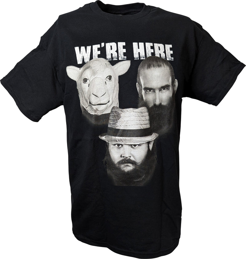 Load image into Gallery viewer, Wyatt Family We&#39;re Here Bray Luke Harper Erick Rowan WWE Mens T-shirt Sports Mem, Cards &amp; Fan Shop &gt; Fan Apparel &amp; Souvenirs &gt; Wrestling by EWS | Extreme Wrestling Shirts
