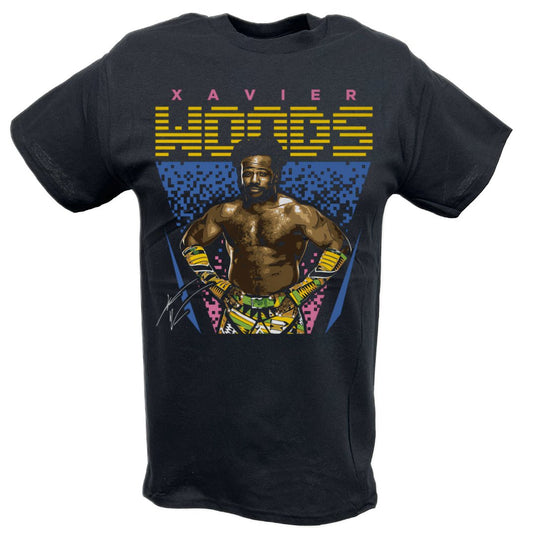 Xavier Woods Pose BlackT-shirt by EWS | Extreme Wrestling Shirts