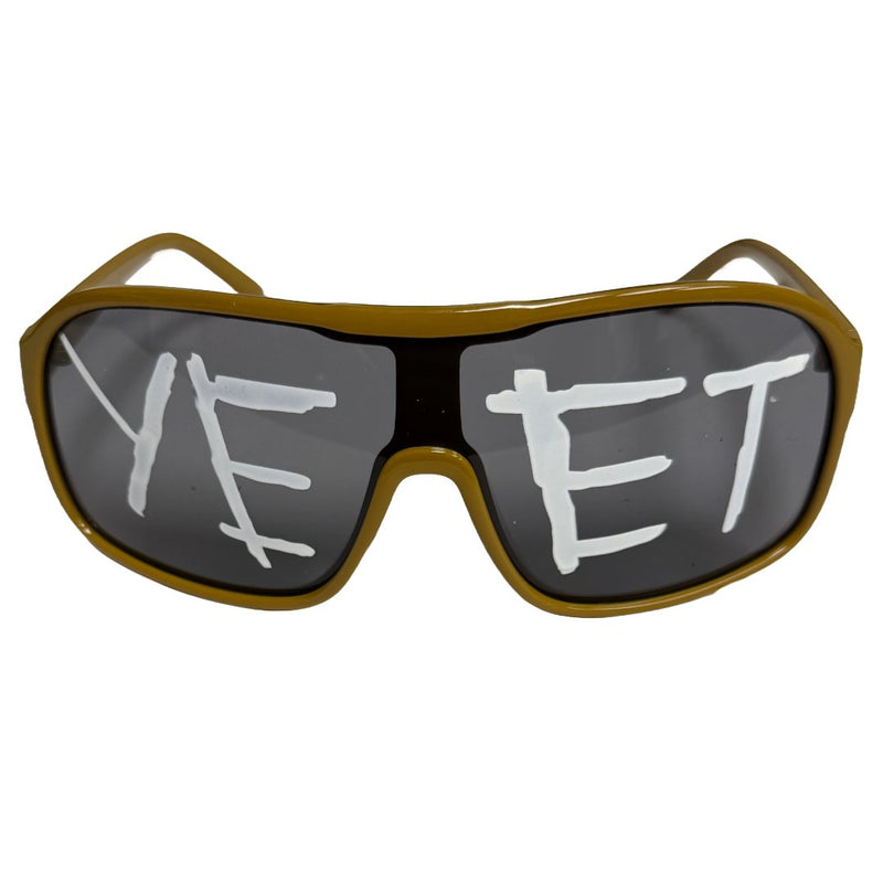 Load image into Gallery viewer, Yeet Adult Sunglasses Sports Shades for Main Event Jey Uso Costume Auro Gold by EWS | Extreme Wrestling Shirts
