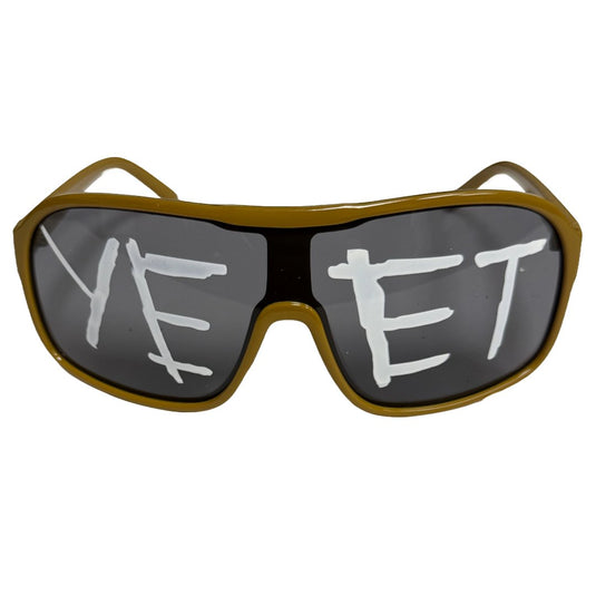 Yeet Adult Sunglasses Sports Shades for Main Event Jey Uso Costume Auro Gold by EWS | Extreme Wrestling Shirts