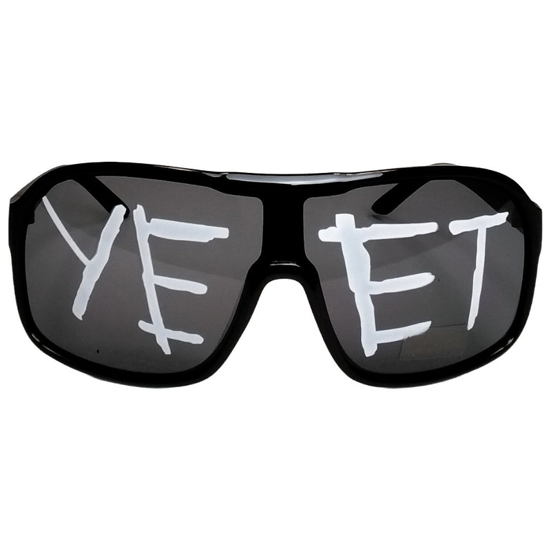 Load image into Gallery viewer, Yeet Adult Sunglasses Sports Shades for Main Event Jey Uso Costume Black by EWS | Extreme Wrestling Shirts
