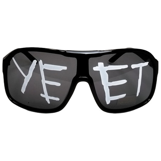 Yeet Adult Sunglasses Sports Shades for Main Event Jey Uso Costume Black by EWS | Extreme Wrestling Shirts