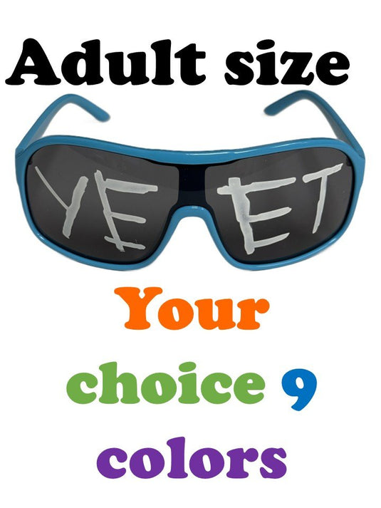 Yeet Adult Sunglasses Sports Shades for Main Event Jey Uso Costume by EWS | Extreme Wrestling Shirts