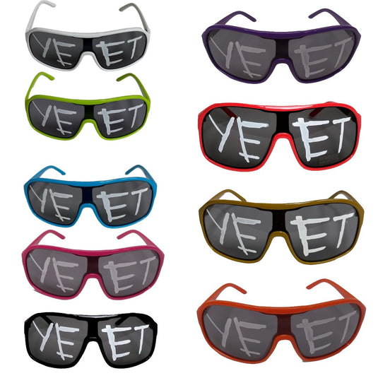 Yeet Adult Sunglasses Sports Shades for Main Event Jey Uso Costume by EWS | Extreme Wrestling Shirts