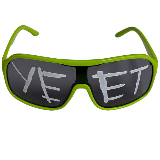 Yeet Adult Sunglasses Sports Shades for Main Event Jey Uso Costume Green by EWS | Extreme Wrestling Shirts
