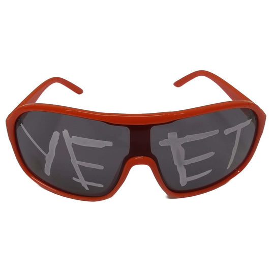 Yeet Adult Sunglasses Sports Shades for Main Event Jey Uso Costume Orange by EWS | Extreme Wrestling Shirts