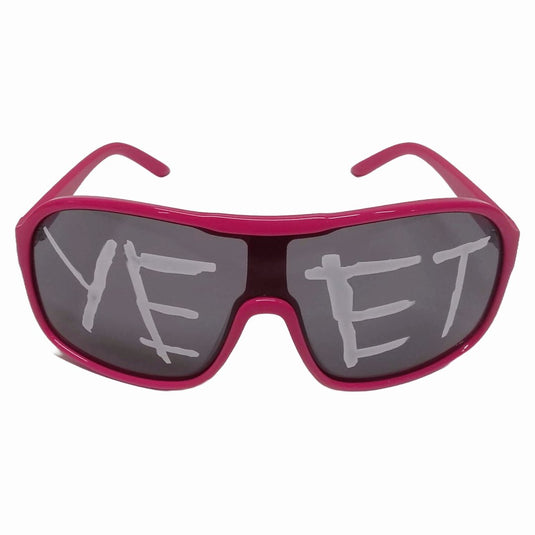 Yeet Adult Sunglasses Sports Shades for Main Event Jey Uso Costume Pink by EWS | Extreme Wrestling Shirts