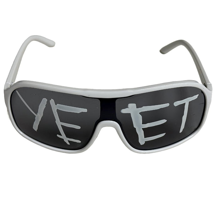 Yeet Adult Sunglasses Sports Shades for Main Event Jey Uso Costume White by EWS | Extreme Wrestling Shirts
