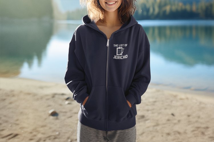 Load image into Gallery viewer, You Just Made The List Chris Jericho Mens Blue Hoody by EWS | Extreme Wrestling Shirts
