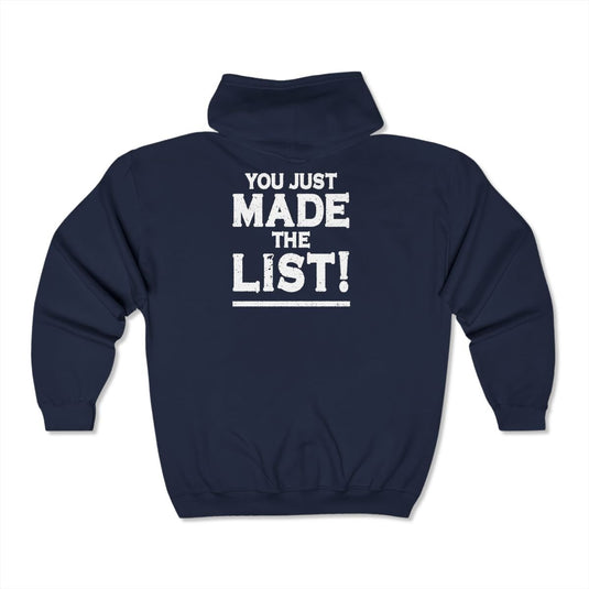 You Just Made The List Chris Jericho Mens Blue Hoody by EWS | Extreme Wrestling Shirts