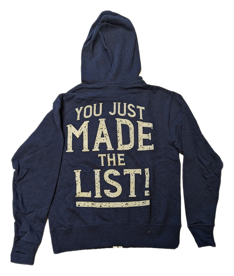 Load image into Gallery viewer, You Just Made The List Chris Jericho WWE Mens Blue Hoody by EWS | Extreme Wrestling Shirts
