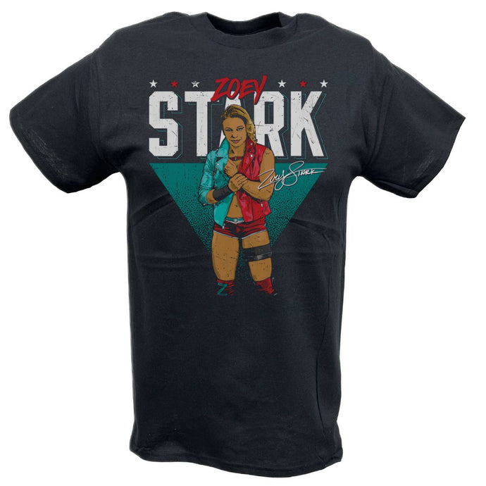 Zoey Stark Pose Black T-shirt by EWS | Extreme Wrestling Shirts