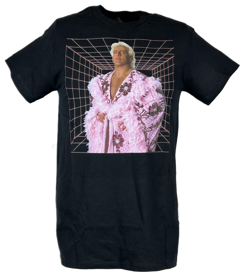 Load image into Gallery viewer, Ric Flair Purple Robe WWE Mens Black T-shirt

