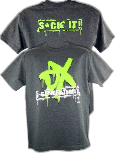 DX D-Generation X Suck It WWE Mens Gray T-shirt