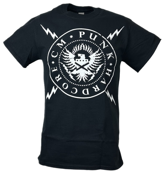 CM PUNK Seal of Hardcore Mens Black T-shirt