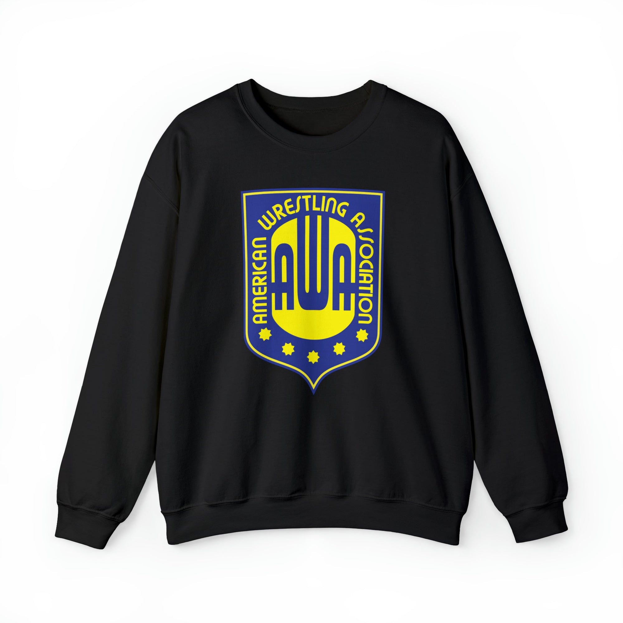 AWA American Wrestling Alliance Logo Mens Black Sweater Sweatshirt