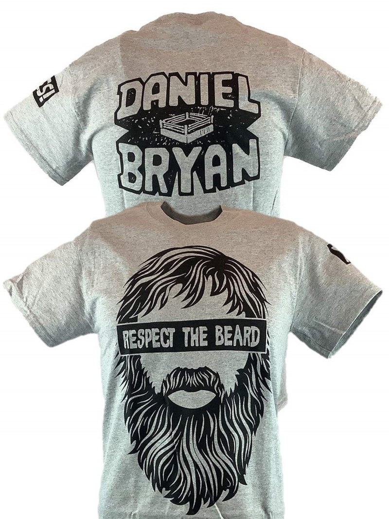 Load image into Gallery viewer, Daniel Bryan Respect the Beard Mens Gray T-shirt

