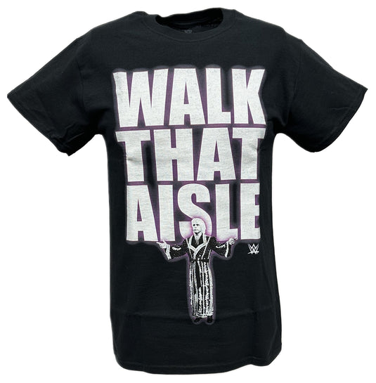 Ric Flair Walk That Aisle Woooo WWE Mens Black T-shirt