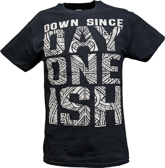 The Usos Down Since Day One Ish Mens Black T-shirt