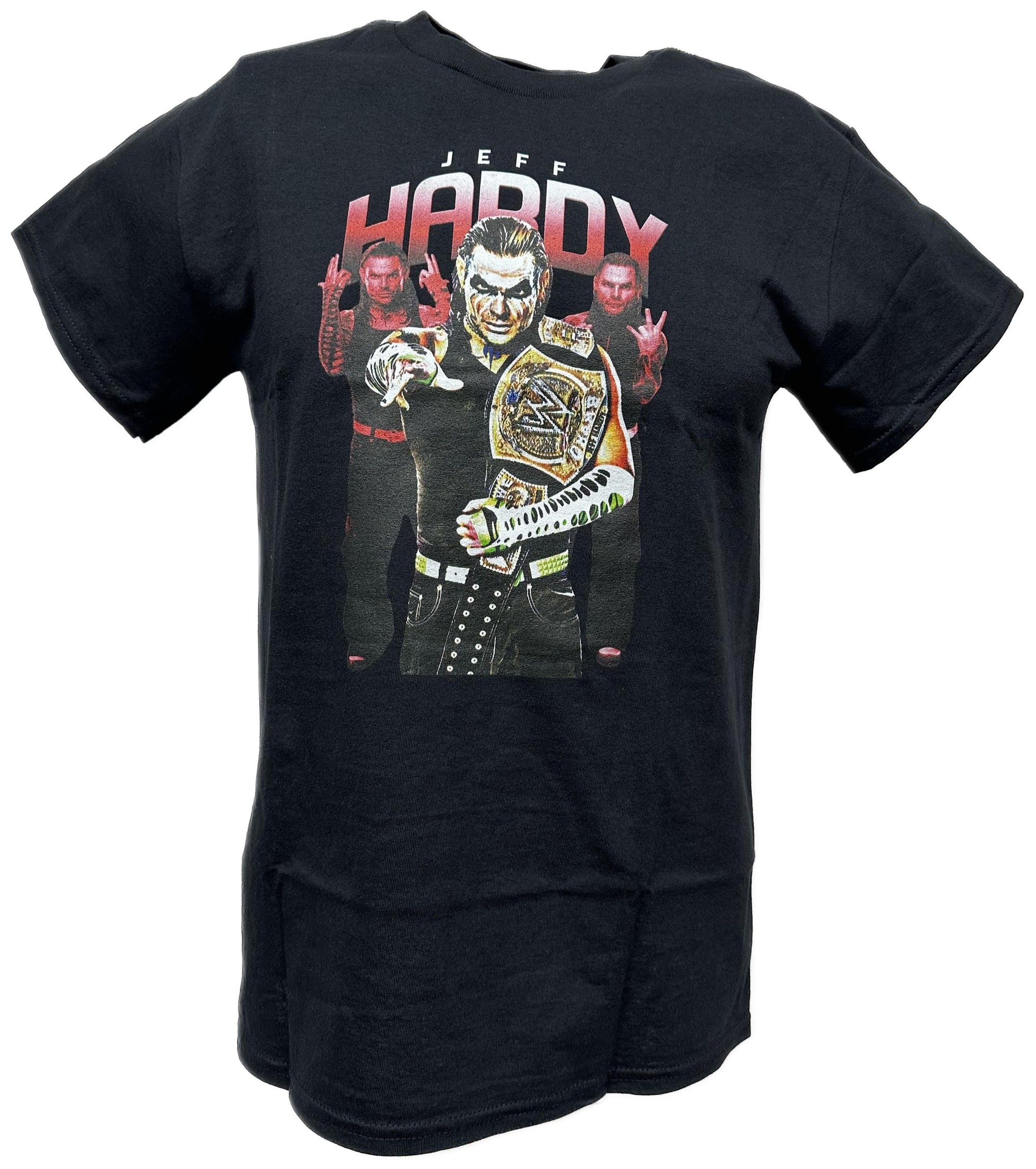 Jeff Hardy Championship Belt Painted Face Mens Black T-shirt