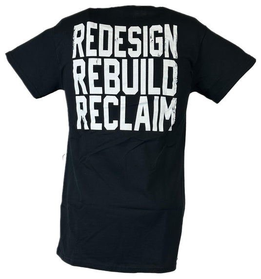 Seth Rollins Mens Black Logo Redesign Rebuild T-shirt