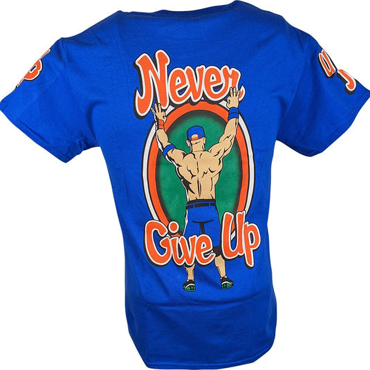 John Cena Respect Earn It Mens Blue T-shirt