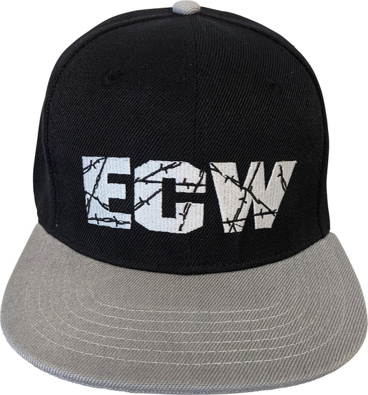 ECW Extreme Championship Wrestling Black Polysnap Baseball Cap Hat