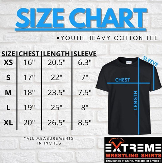 Cena Orton Reigns No Limits WWE Blue Kids Youth T-shirt