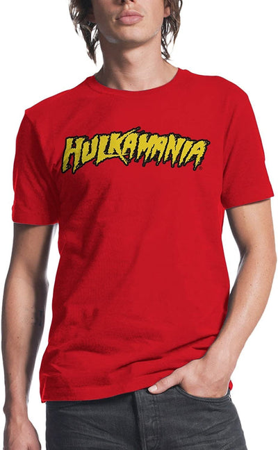 Hulk Hogan WWE Hulkamania Mens Red T-Shirt S