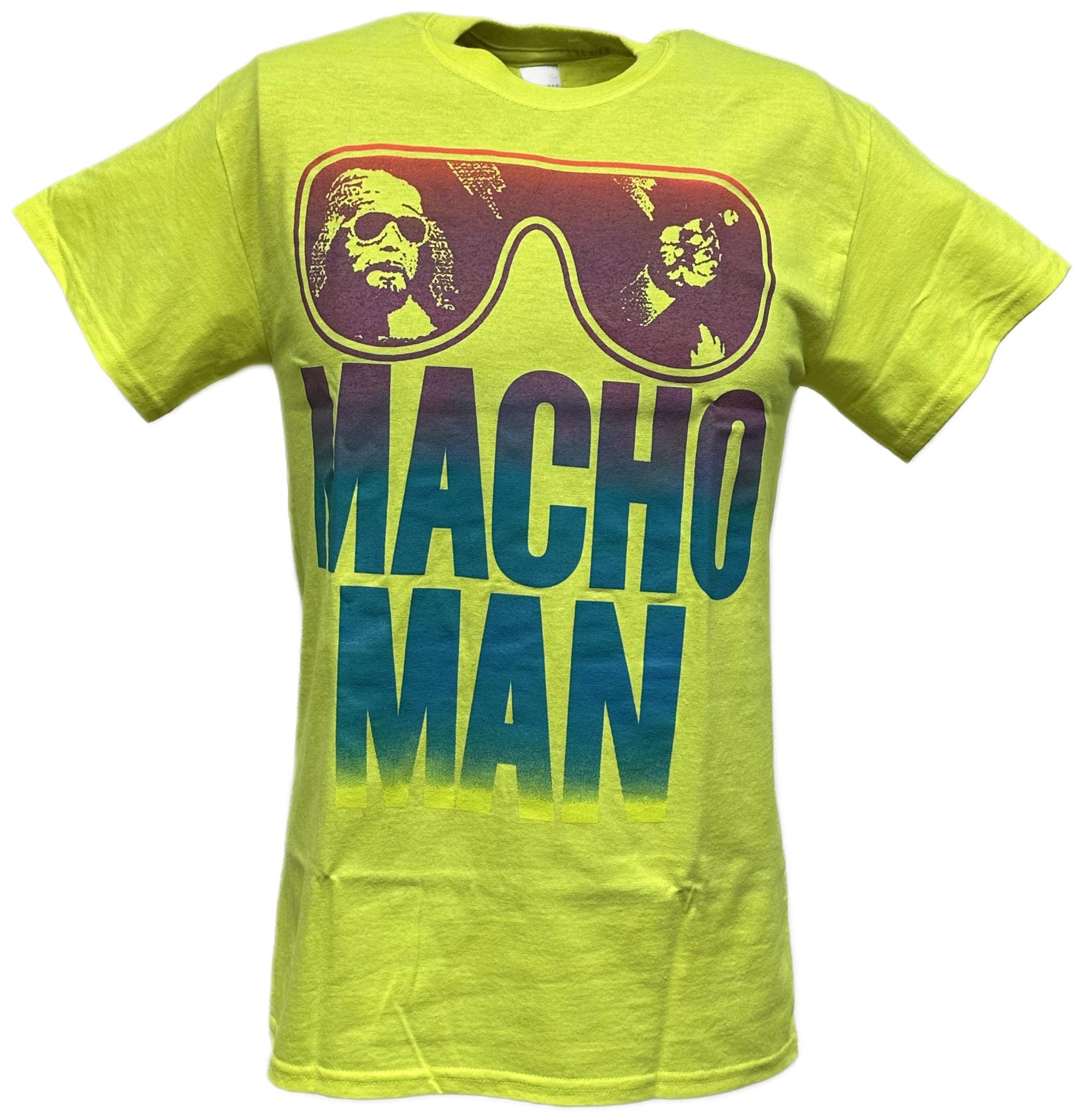 Macho Man Randy Savage Shield Your Eyes Mens Neon Yellow T-shirt