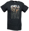 The Shield Roman Reigns Seth Rollins Dean Ambrose Mens Black T-shirt WWE