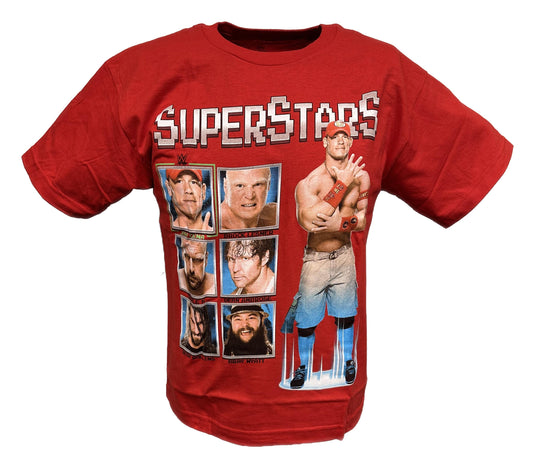 John Cena Brock Lesnar Seth Rollins Boys Kids Red T-shirt