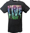 Warriors Live Forever Ultimate Warrior WWE Mens Black T-shirt