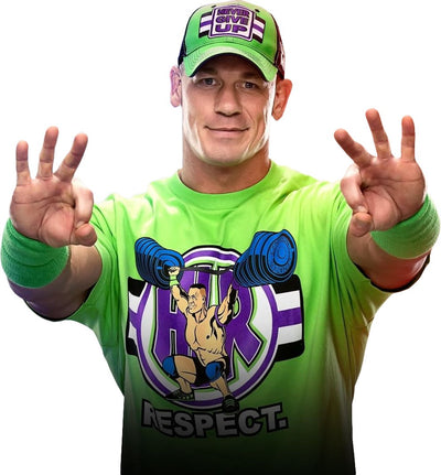 John Cena Green Purple Respect the Cenation Mens T-shirt