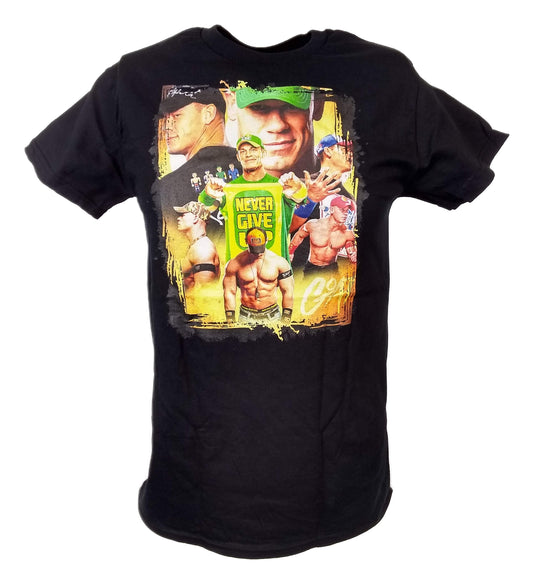 John Cena GOAT Never Give Up Mens Black T-shirt