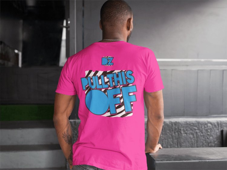 Load image into Gallery viewer, Dolph Ziggler You Wish You Could Pull This Off Mens Pink T-shirt
