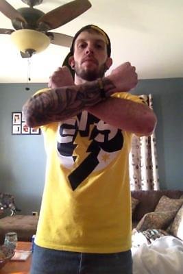 CM Punk GTS Go To Sleep Yellow Short Sleeve Mens T-shirt