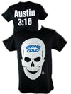 Stone Cold Steve Austin 3:16 Skull Legends Collection Mens Black T-shirt