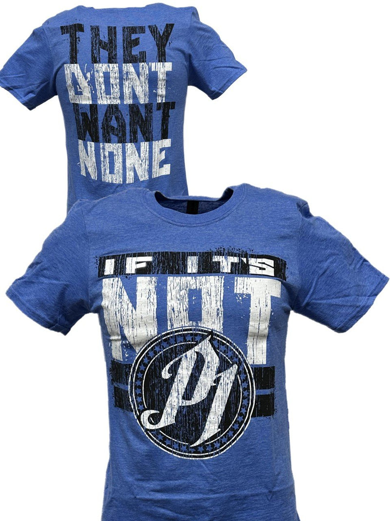 Load image into Gallery viewer, AJ Styles If It&#39;s Not P1 They Don&#39;t Want None Mens Blue T-shirt

