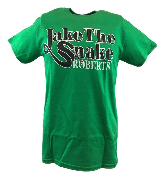 Jake the Snake Roberts Mens Green T-shirt