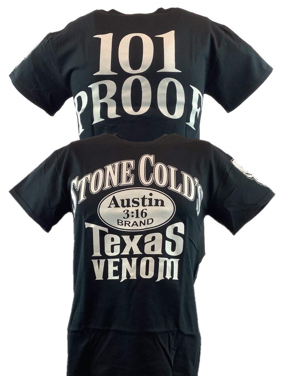 WWE Stone Cold Steve Austin Long Sleeve Texas Venom 101 Proof Mens T-Shirt (4XL)