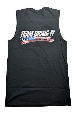 The Rock Team Bring It USA Sleeveless Muscle T-shirt Black