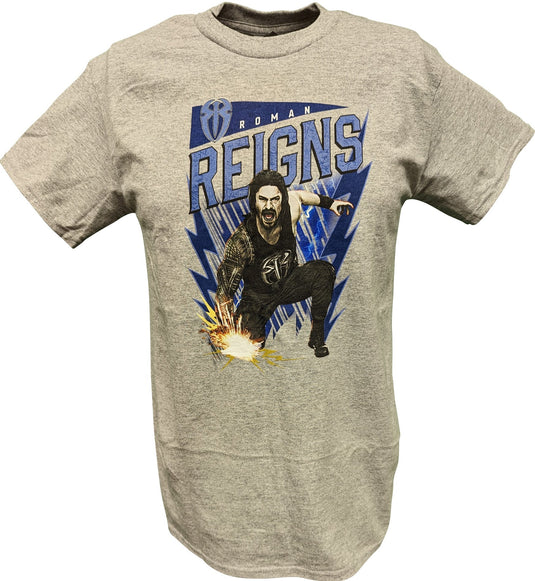 Roman Reigns Believe That WWE Authentic Mens Gray T-shirt