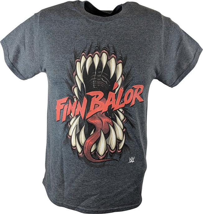 Finn Balor Demon Mouth WWE Mens Grey T-shirt