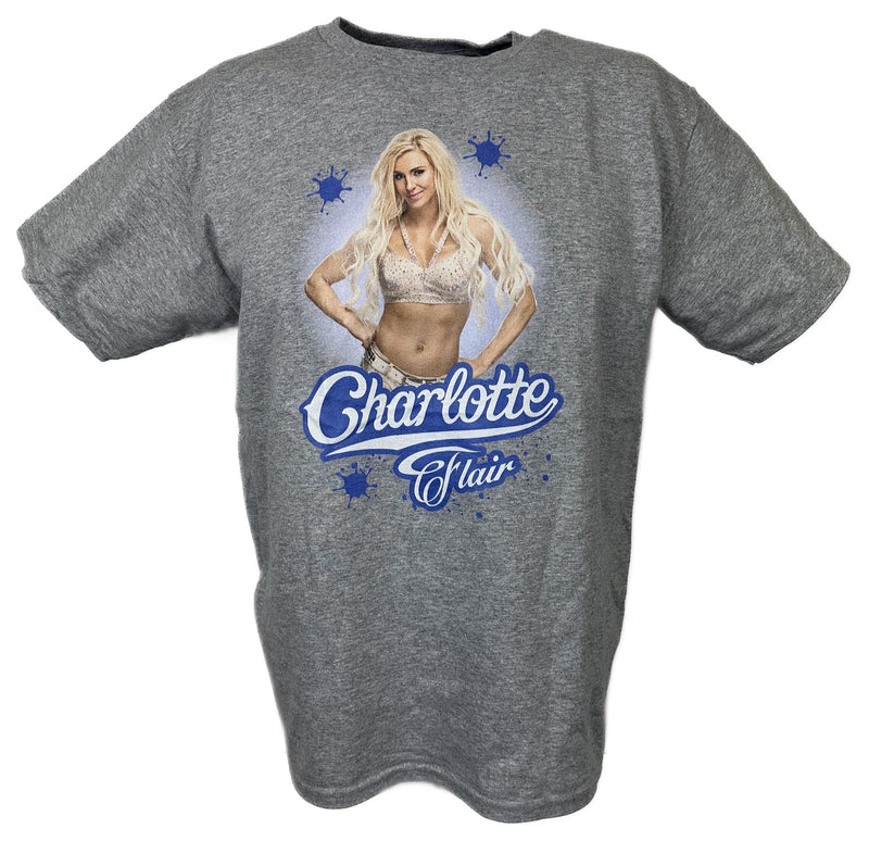 Load image into Gallery viewer, Charlotte Flair Pose WWE Youth Kids Grey T-shirt
