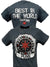 In CM Punk We Trust Best In the World Mens Gray T-shirt