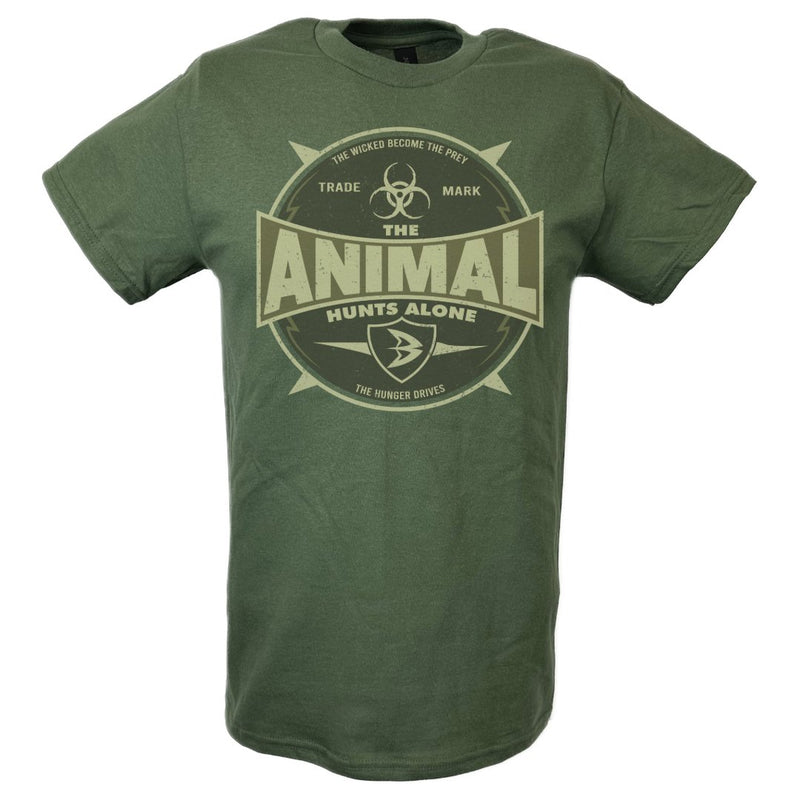 Load image into Gallery viewer, Batista The Animal Hunts Alone Green T-shirt
