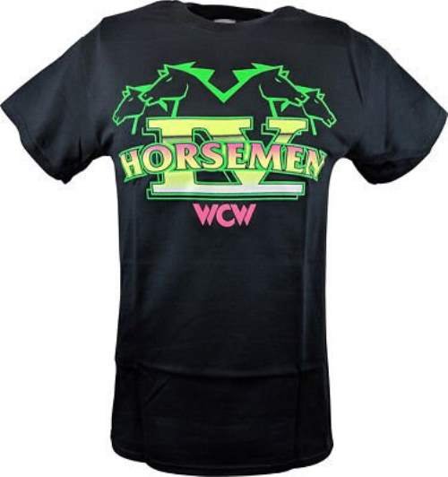 Load image into Gallery viewer, Four Horsemen WCW Ric Flair Mens Black T-shirt
