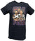 CM Punk Purple Name Four Pose Mens Black T-shirt