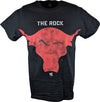 The Rock Red Brahma Bull WWE Mens T-shirt